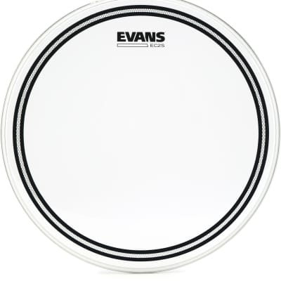 Evans EC2S Clear Drumhead - 14 inch  Bundle with Evans Reso 7 Coated Resonant Drumhead - 14 inch image 3