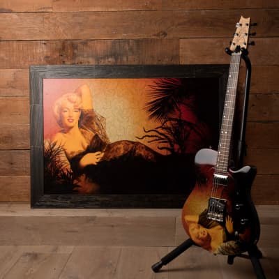 John Page Guitars Just Marilyn Guitar with Painting - Pamelina H Collection for sale