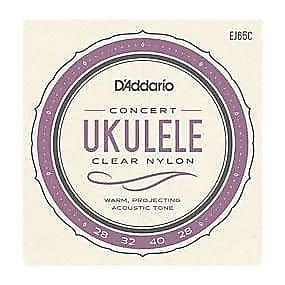 D'Addario - EJ65C - Pro-Arté Custom Extruded - Concert Ukulele String Set - Clear Nylon image 1