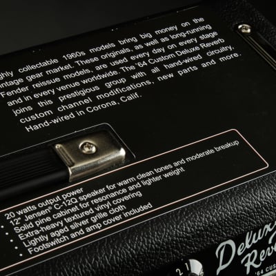 Fender '64 Custom Deluxe Reverb - 1x12 image 13