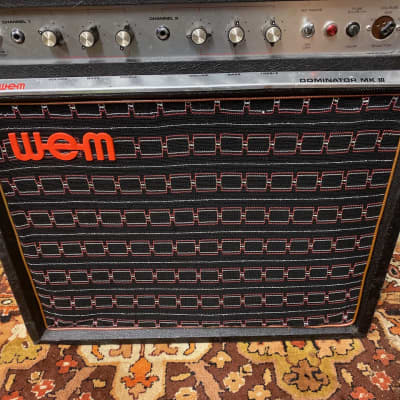 Vintage 1970s WEM Watkins Dominator MK3 MKIII 1x12 Valve Guitar Amplifier Combo image 3