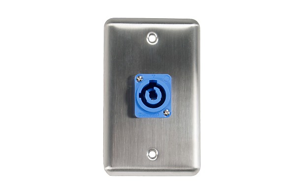 OSP D-1-1PCA Duplex Wall Plate with 1 PowerCon A Connector image 1