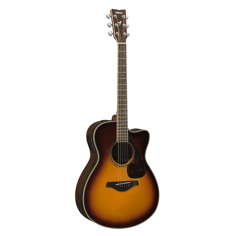 Yamaha FSX830C Small-Body Acoustic Electric Guitar, Spruce Top, Brown Sunburst image 1
