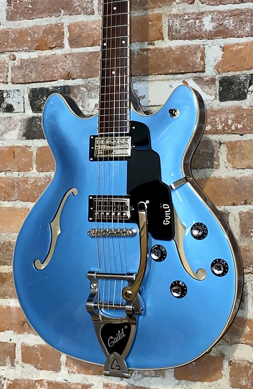 Guild Starfire I DC Semi-Hollow Electric Guitar - Pelham Blue, Support Indie Music Shops Buy it Here image 1