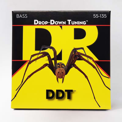 DR DDT5-55 Drop Tuning Bass Guitar Strings; 5-String gauges 55-135 image 1