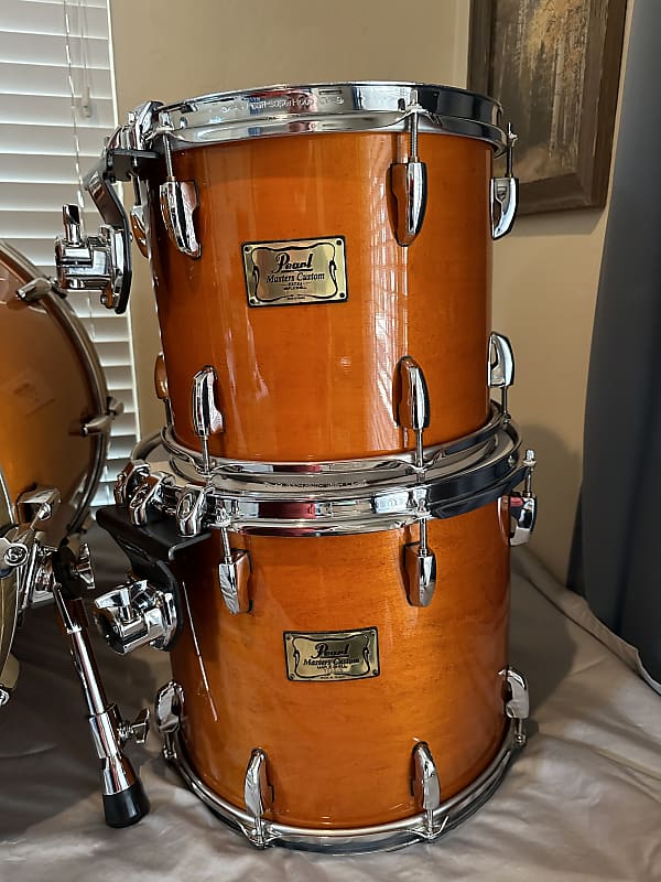 Pearl Masters Maple Custom 8-10-12-14-15-22 Shell Pack 1996-1997