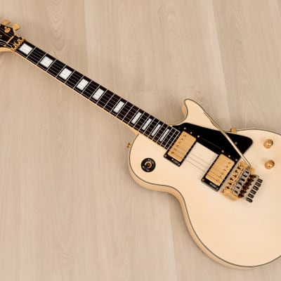 1989 Burny LC-100YS Yasu Signature Vintage Guitar Snow White | Reverb