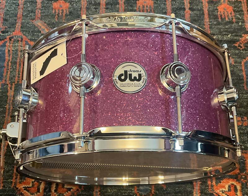 DW Collector’s Series SSC Maple Snare 6.5x14 Purple Glass W/Chrome HW image 1
