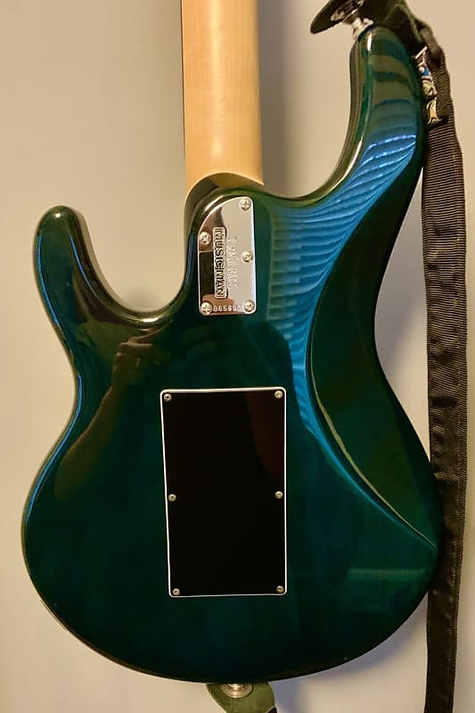 Ernie Ball Music Man Silhouette Floyd Rose 2013 Green | Reverb