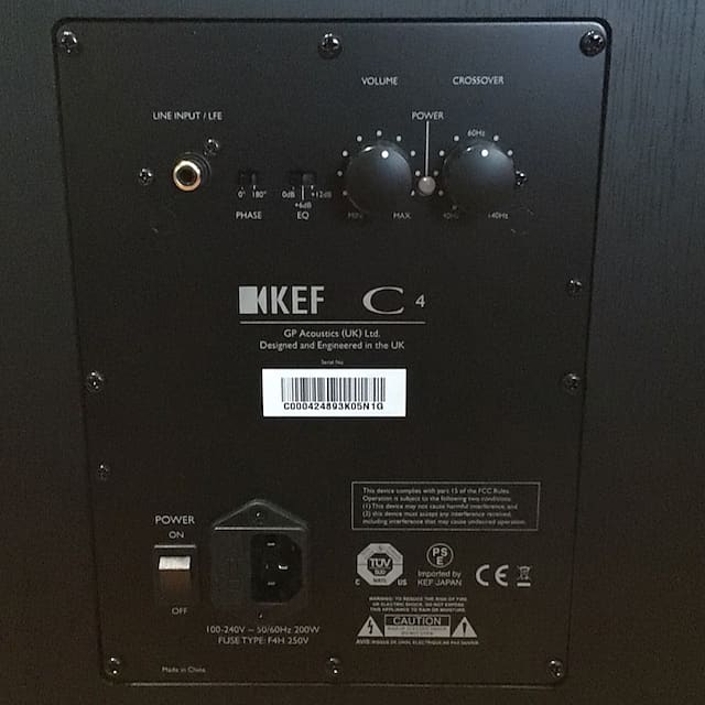 KEF C4 サブウーファー KEF C4 サブウーファー