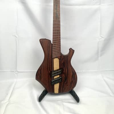 Barlow Guitars Osprey 7 String Fan Fret  Camatillo / Cocobolo 2019 - Satin W/ Mono Gig Bag image 7