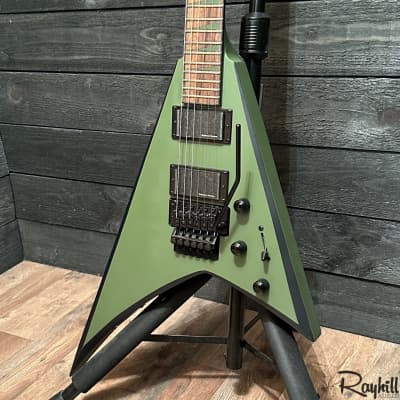 Jackson X Series Rhoads RRX24 Electric Guitar Matte Army Drab with Black Bevels image 3