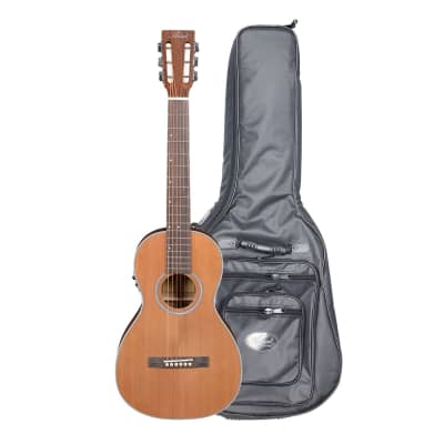 Artist OS60EQ Parlour Acoustic Electric Guitar Solid Top + HG Bag image 1