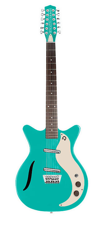 Danelectro D5912-V-AQUA - 12 String Guitar with Legendary Lipstick Pickups image 1