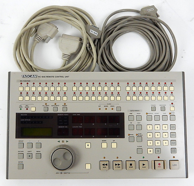 Tascam RC-848 Remote Control Unit for DA-88 w/ 2 cables | Reverb Tascam RC-848 Remote Control Unit for DA-88 w/ 2 cables | Reverb