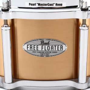 Pearl Free Floater Phosphor Bronze 6.5x 14-inch Snare Drum - Natural image 7