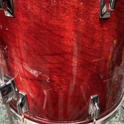 Tama - 18x16" Superstar Floor Tom 1980's - "Neil Peart" Cherry Wine image 7