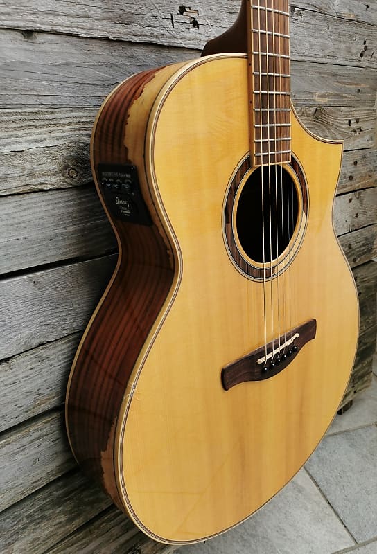 Ibanez AEW51-NT Multi Wood Mosaic Electro Acoustic | Reverb
