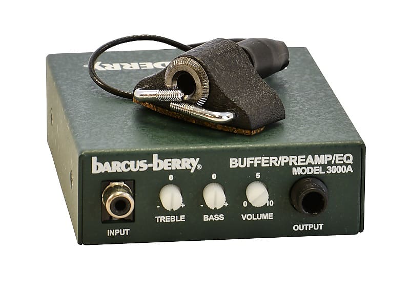 Barcus Berry 3110 Clamp-on Violin Bridge Piezo Pickup with Preamp image 1