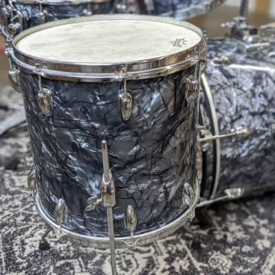 Slingerland 4-Piece Black Diamond Pearl Drum Set image 14
