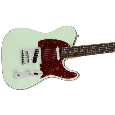 Fender American Ultra Luxe Telecaster, Rosewood Fingerboard, Transparent Surf Green image 3