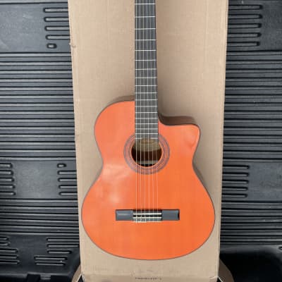 Washburn C5CE Classical Series Spruce/Catalpa Cutaway Nylon String with Electronics Natural image 1
