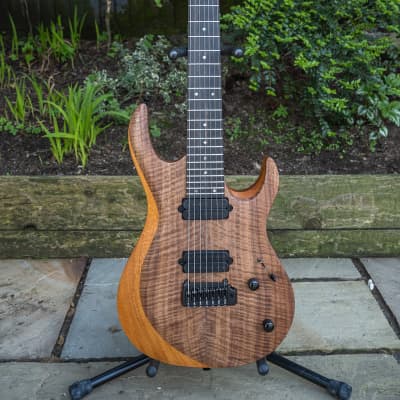ギター Kiesel Aries 7 Kiesel Aries Multiscale AM7 Fanned Fret Demo by Steve Terreberry