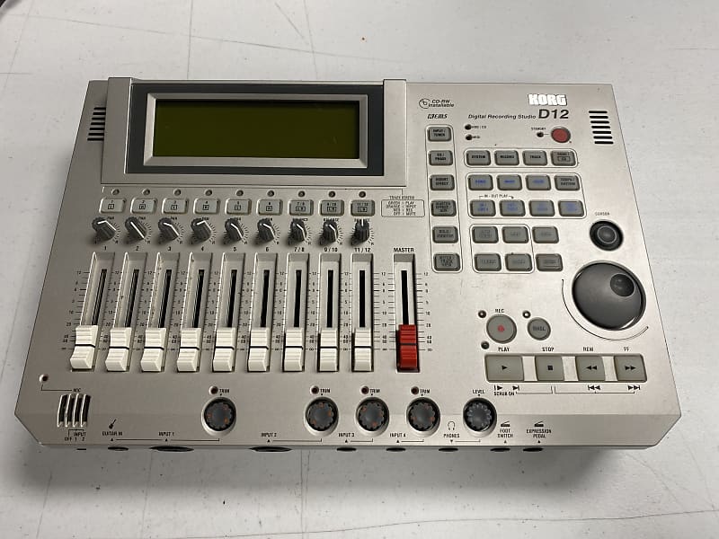 Korg Digital Recording Studio D12 2001 Silver - Working Condition - Used