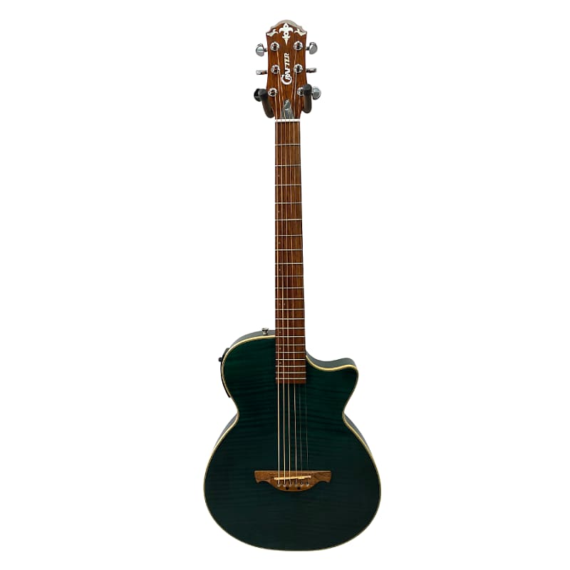 Crafter CT-120 TBU Transparent Blue Electro Acoustic Guitar