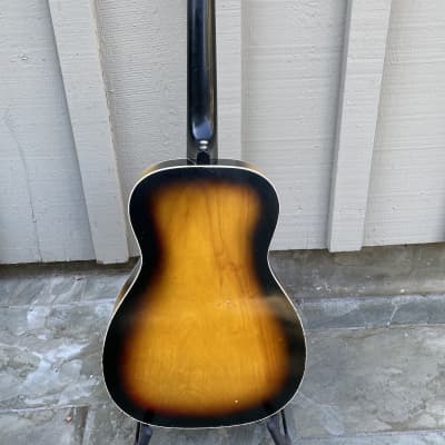 Harmony Silvertone Sears Roebuck Co. by Kay 319 1960s Acoustic Guitar Tobacco Sunburst image 8