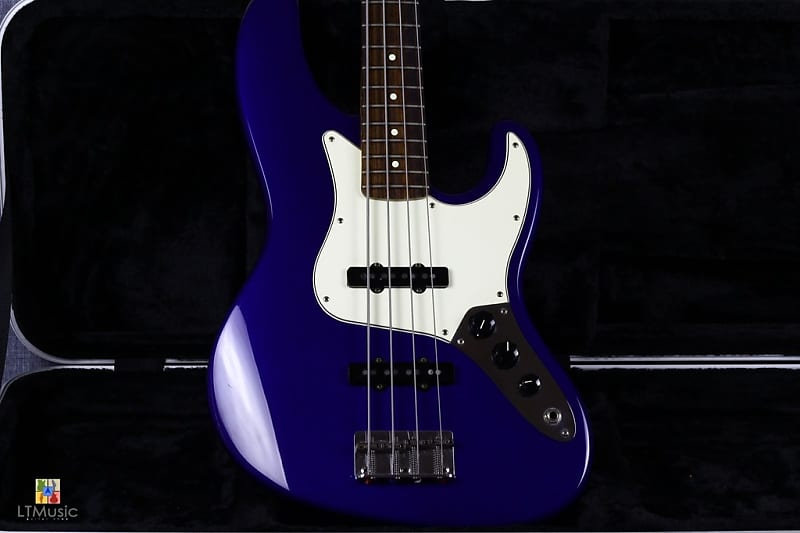 Fender  American LongHorn Boner Jazz Bass  1992 Deep Blue image 1
