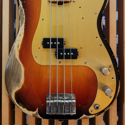 Shabat Panther #30 Ash / Maple 3TB Relic P-Bass for sale