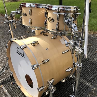 Pearl MMG Masters Maple Gum Drums 4pc Shell Pack Hand Rubbed Natural Maple MMG92 image 6