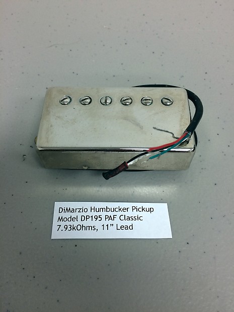 DiMarzio DP195 PAF Classic Pickup 7.93kOhms 11 DiMarzio DP195 PAF Classic Pickup 7.93kOhms 11