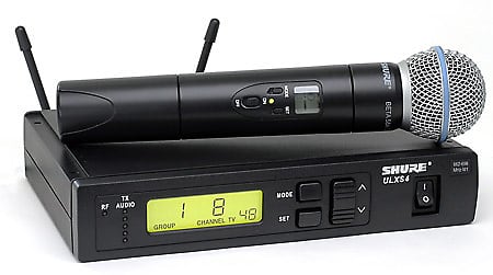 Shure ULXS24/BETA58-G3 Wireless Handheld Microphone System with Beta58 Capsule image 1