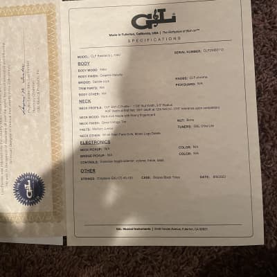 G&L CLF Research L-1000 2023 graphite metallic image 8