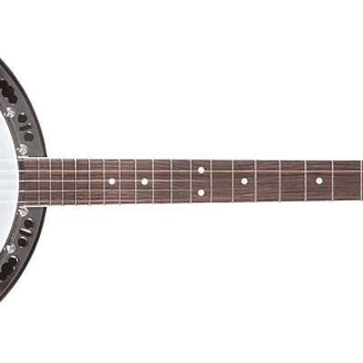 Washburn B11K Americana Series 5-String Resonator Banjo with Rolled Brass Tone Ring & Hardshell Case image 10