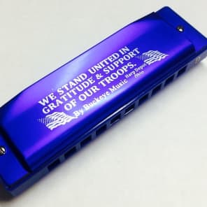 Buckeye Music American Freedom Harp C Blue Reverb