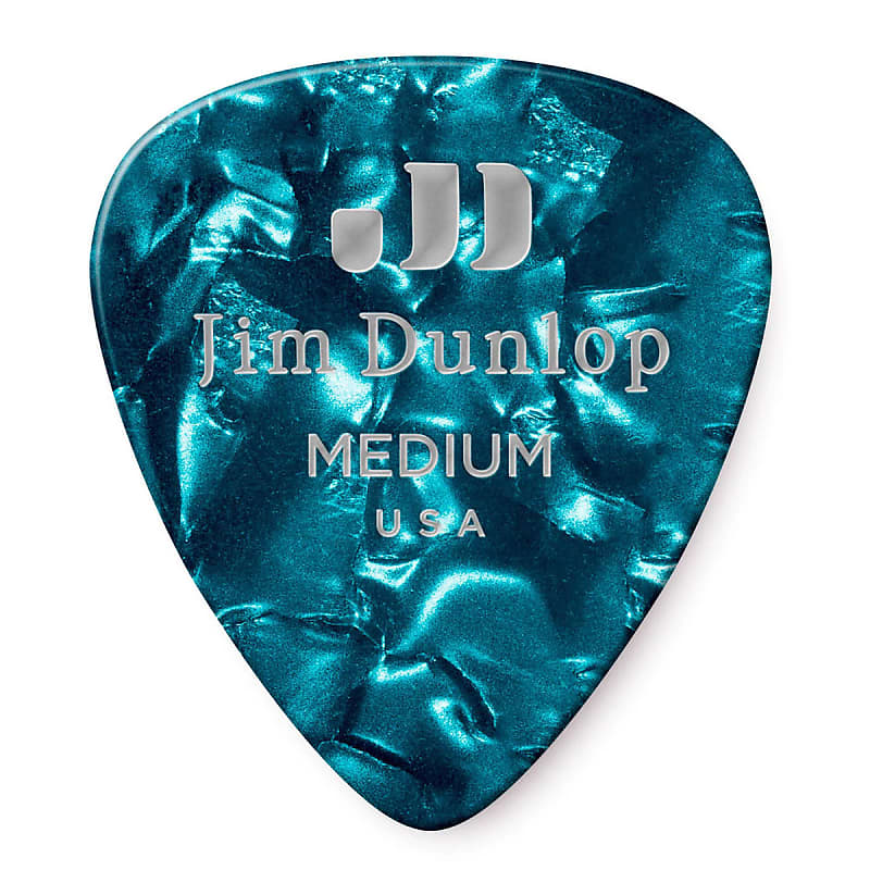 72-Pack! Dunlop Celluloid Turqouise Pearloid Pick Medium 483R11MD image 1