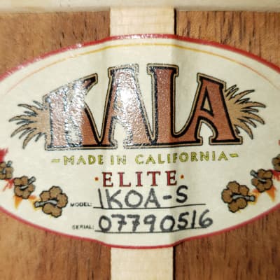 Kala Elite Series 1KOA-S All Solid Hawaiian Koa Soprano Ukulele - Natural Satin image 15