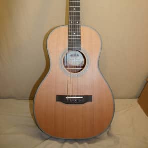 Kala Parlor guitar solid cedar top w/bag natural image 1