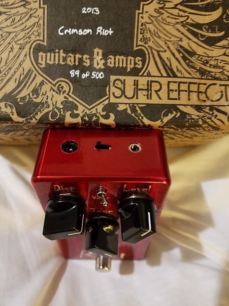 Suhr Riot Crimson Red Limited Edition Distortion Pedal