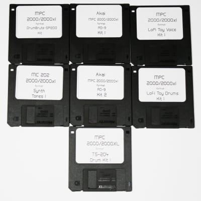 Akai MPC 2000 2000xl Format Floppy Disk Sample Library Drumbrute SP1200 Tama Techstar TS 204 LoFi Toys RD9 MC 202