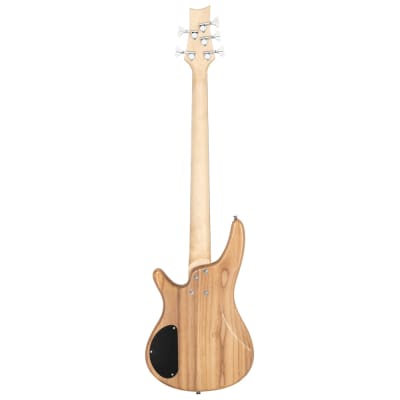 Glarry GIB Electric 5 String Bass Guitar Full Size SS Pick-up Burlywood image 7