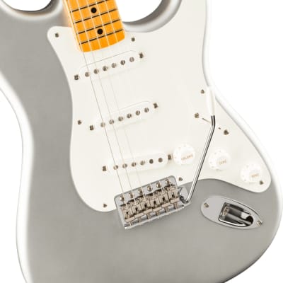 Fender American Original '50s Stratocaster Guitar Maple Fingerboard Inca Silver w/ Vintage Style HSC image 2