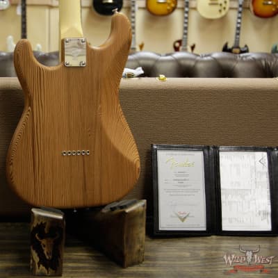 Fender Custom Shop Yuriy Shishkov Masterbuilt Airfield Stratocaster Closet Classic Reclaimed Redwood from Hangar One Zeppelin Storage image 14