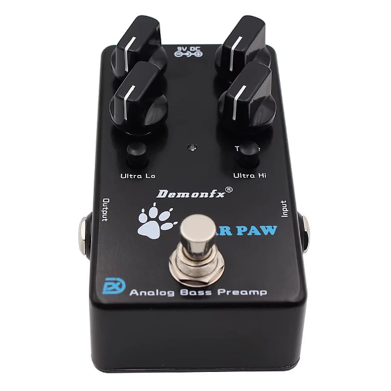 Demonfx BEAR PAW Analog Bass Preamp Bass Effect Pedal With