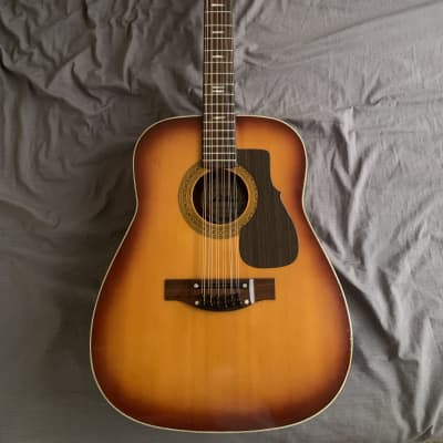 Vintage 1970's Hamox Deluxe W200 Square Shoulder Acoustic
