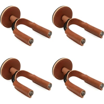 Levy's FGHNGR Smoke Forged Guitar Hanger (4 Pack) - Tan Leather for sale