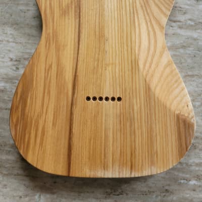 ToneBomb T Style F Hole Light Flame Maple Top & Pine Body 3.55 Lbs 2017 - Non Finished image 6
